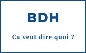 signification de bdh